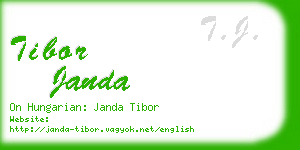 tibor janda business card